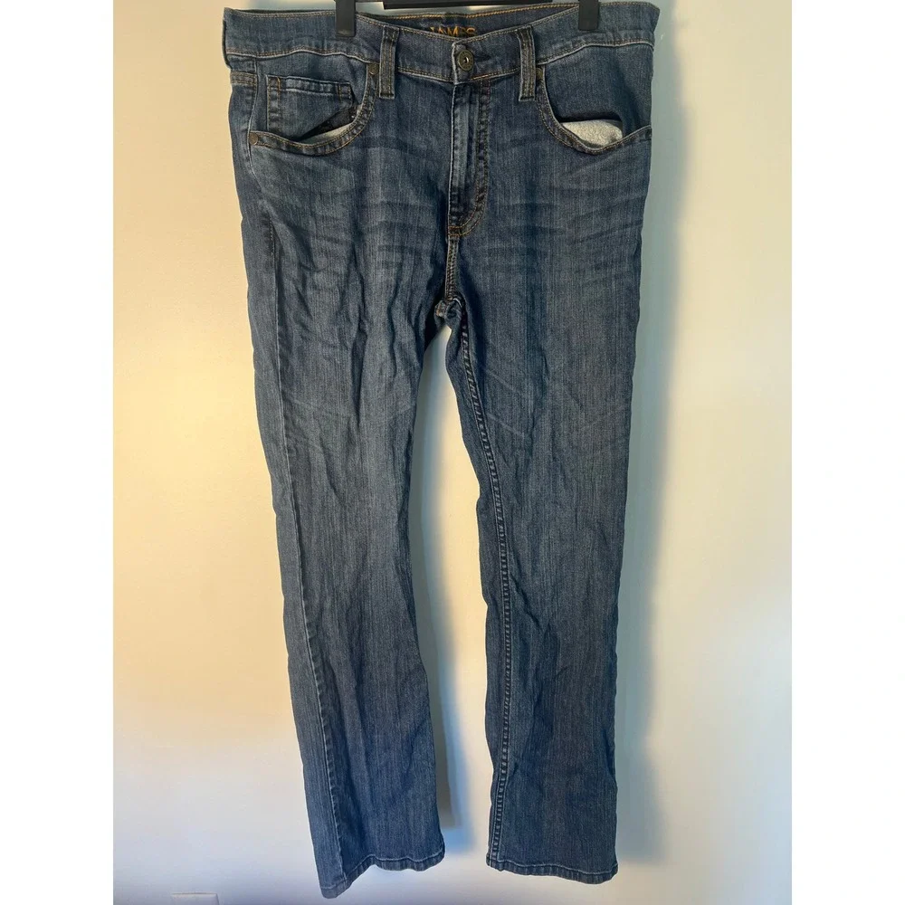 Cody James Jeans Mens 36x32 Blue Straight Leg Stretch Western Denim Cowboy